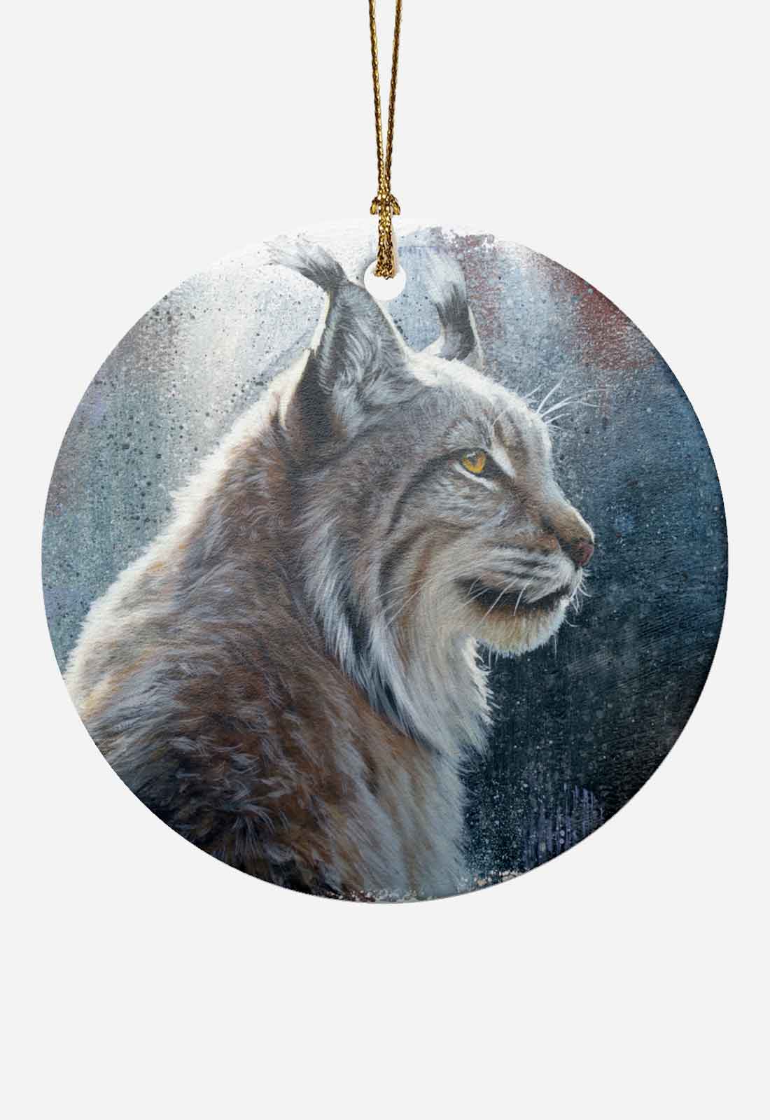 Lynx Ceramic Bauble