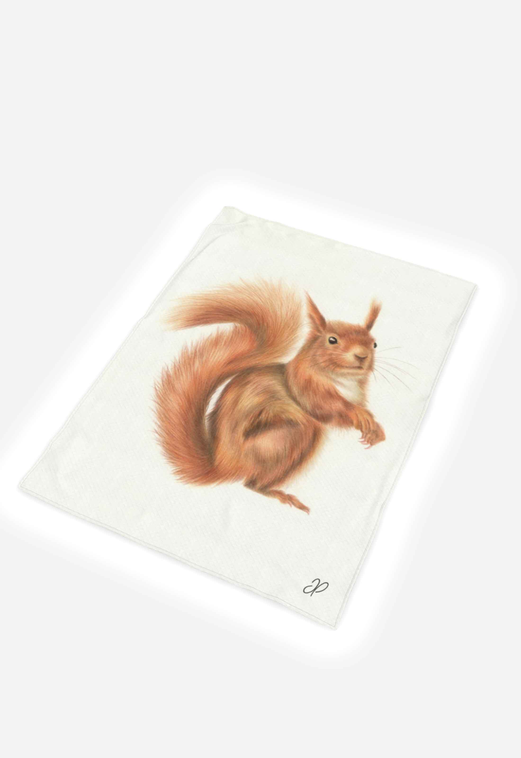 Image 1 for Red Squirrel Sofa Throw